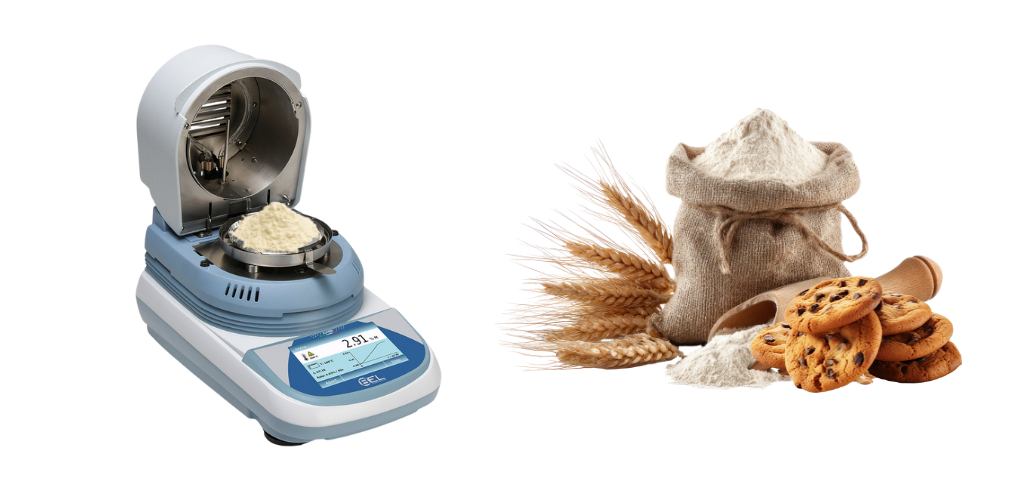 Ứng dụng của Cân sấy ẩm M5-Thermo 163L trong quy trình kiểm soát bột mì